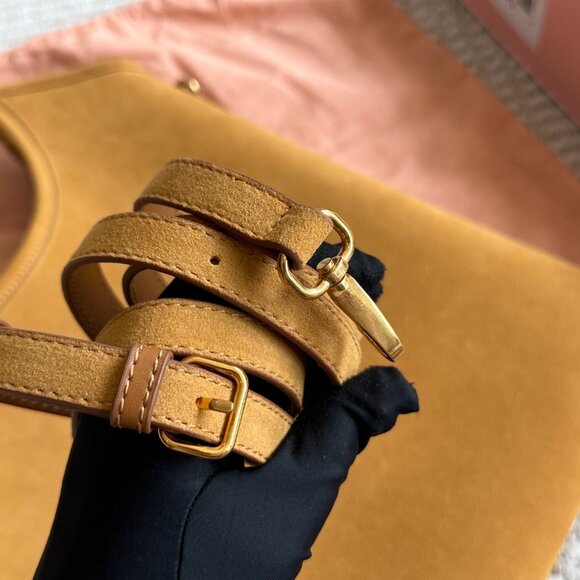 Miu Miu Tan Leather Tote Bag - Picture 9 of 9